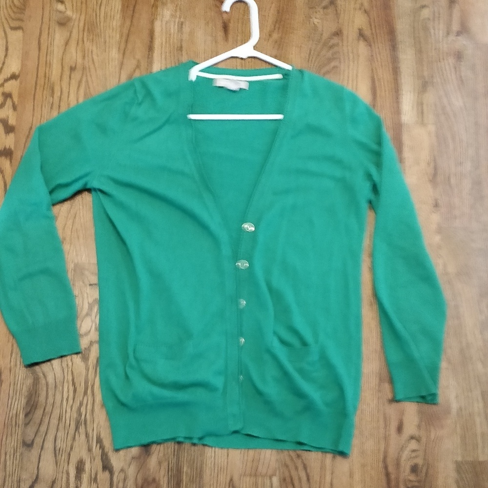 Banana republic Kelly green cardigan